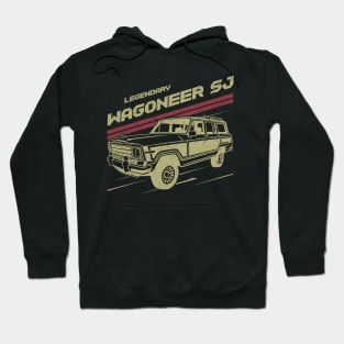 Jeep Wagoneer SJ series Jeep car trailcat Hoodie